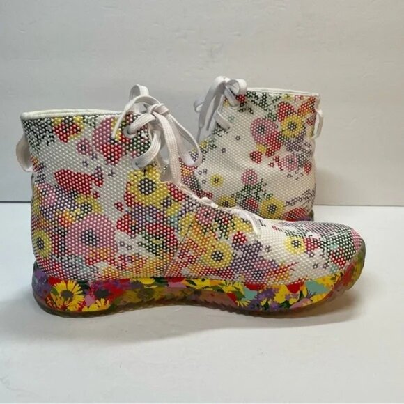 Nobull SF Trainer Sneakers Men’s Size 14 / Women’s Size 15.5 High Top Flower Lac - Picture 7 of 12